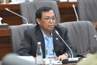 Anggota Komisi VI DPR RI Herman Khaeron, dalam Rapat Dengar Pendapat Umum (RDPU) Panja Penyusunan Naskah Akademik dan Draf RUU Larangan Praktik Monopoli dan Persaingan Usaha Tidak Sehat di Gedung Nusantara I, DPR RI, Senayan, Jakarta, Senin (2/2/2026)