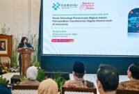 Menkomdigi Meutya Hafid menyampaikan sambutan dalam Soft Launching Rencana Induk Pemerintah Digital 2025-2045 di Kantor Bappenas, Jakarta Pusat, Kamis (26/02/2026). (Foto: Ahmad Tri Hawaari/Komdigi)