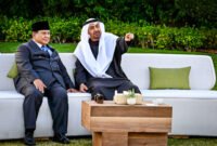 Presiden Republik Indonesia Prabowo Subianto melaksanakan pertemuan bilateral dengan Presiden Persatuan Emirat Arab (PEA) Sheikh Mohammed bin Zayed Al Nahyan (MBZ) di Qasr Al Bahr, Abu Dhabi, pada Kamis, 26 Februari 2026. (Foto: BPMI Setpres).