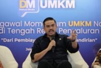 Maman dalam Diskusi Media (DM FWUMKM) dengan tema Mengawal Momentum UMKM Naik Kelas di Tengah Rekor Penyaluran KUR di Smesco Startup Hub, Jakarta Selatan, Jumat (27/2/2026).