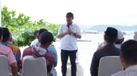 Menteri Kelautan dan Perikanan, Sakti Wahyu Trenggono, usai meninjau sejumlah lokasi KNMP di kawasan timur Indonesia.