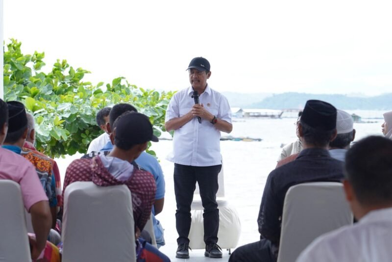 Menteri Kelautan dan Perikanan, Sakti Wahyu Trenggono, usai meninjau sejumlah lokasi KNMP di kawasan timur Indonesia.