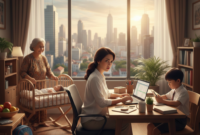 Generasi sandwich. (Foto ilustrasi/AI)