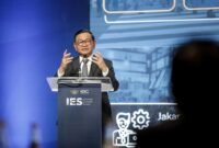 Gubernur DKI Pramono Anung saat menghadiri peluncuran Indonesia City Investment Accelerator (ICIA) dalam rangkaian kegiatan Indonesia Economic Summit (IES) di Hotel Shangri-La Jakarta, Jakarta Pusat, pada Selasa (3/2/2024). Dok/Humas DKI