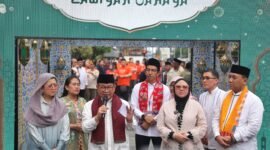 Gubernur Pramono Anung saat kick-off Jakarta Ramadan Festival di kawasan Bundaran Hotel Indonesia, Jakarta Pusat. (Foto:dok Humas Pemprov DKI)