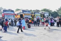 Sejumlah masyarakat melakukan perjalan mudik Lebaran. (Dok: Istimewa)
