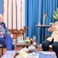 Presiden Prabowo Subianto menerima salah satu penasihat Danantara, Ray Dalio, di Istana Merdeka, Jakarta, pada Jumat, 27 Maret 2026.