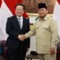 Presiden Prabowo Subianto menerima Minister of State Security (MSS) Republik Rakyat Tiongkok (RRT), Chen Yi Xin, di Istana Negara, Jakarta, pada Jumat, 27 Maret 2026.
