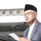 Ketua Umum Muhammadiyah, Haedar Nashir, selepas menunaikan dan menyampaikan Khutbah Idulfitri 1447 H di Universitas Muhammadiyah Yogyakarta (UMY), pada Jumat (20/3/2026). (Dok: Muhammadiyah)