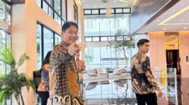 Menteri Keuangan, Purbaya Yudhi Sadewa, di Kantor Kementerian Koordinator Bidang Perekonomian.