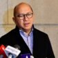 Menteri Investasi dan Hilirisasi/Kepala Badan Koordinasi Penanaman Modal (BKPM) sekaligus CEO Danantara, Rosan Roeslani, memberikan pernyataan pers usai menghadiri forum “Indonesia–Korea Partnership for Resilient Growth” di Seoul pada Rabu, 1 April 2026.