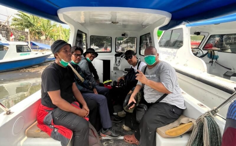 Lima jurnalis hilang kontak saat meliput anak gunung Krakatau. Sumber: Istimewa